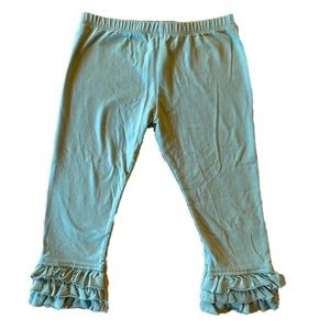 Persnickety Aqua Ruffle Leggings